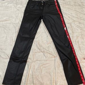 NY&C Black Metallic Jeans